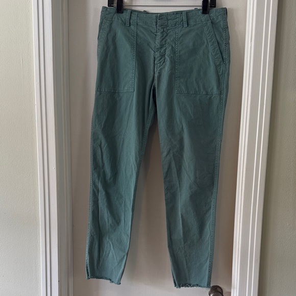 Nili Lotan Jenna Women's Cropped Teal Pants - Picture 1 of 7